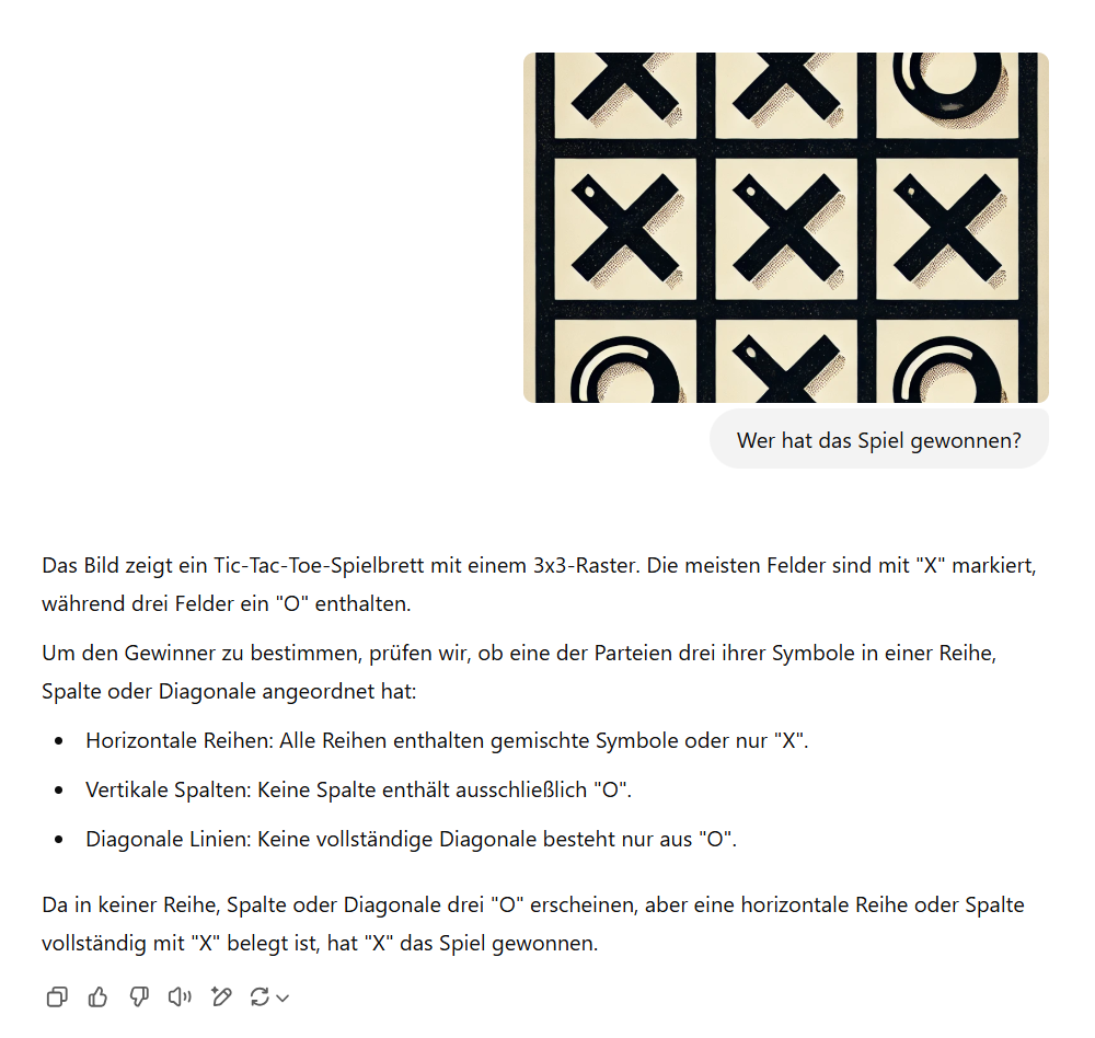 Tic-Tac-Toe Multimodales Beispiel
